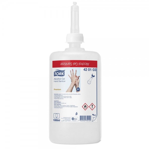 Gel dezinfectant cu alcool Tork 420103, 1000 ml Gel dezinfectant cu alcool Tork 420103, 1000 ml